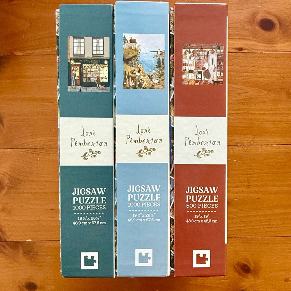 Jigsaw Puzzle Set - Blue, Red, Green